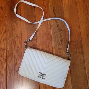 White over the shoulder  purse